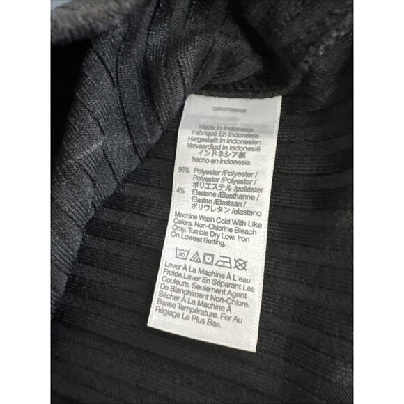 Madewell Women's XXS Square Neck Split Cuff Bodycon Tee Black NWT Ribbed - Picture 11 of 15